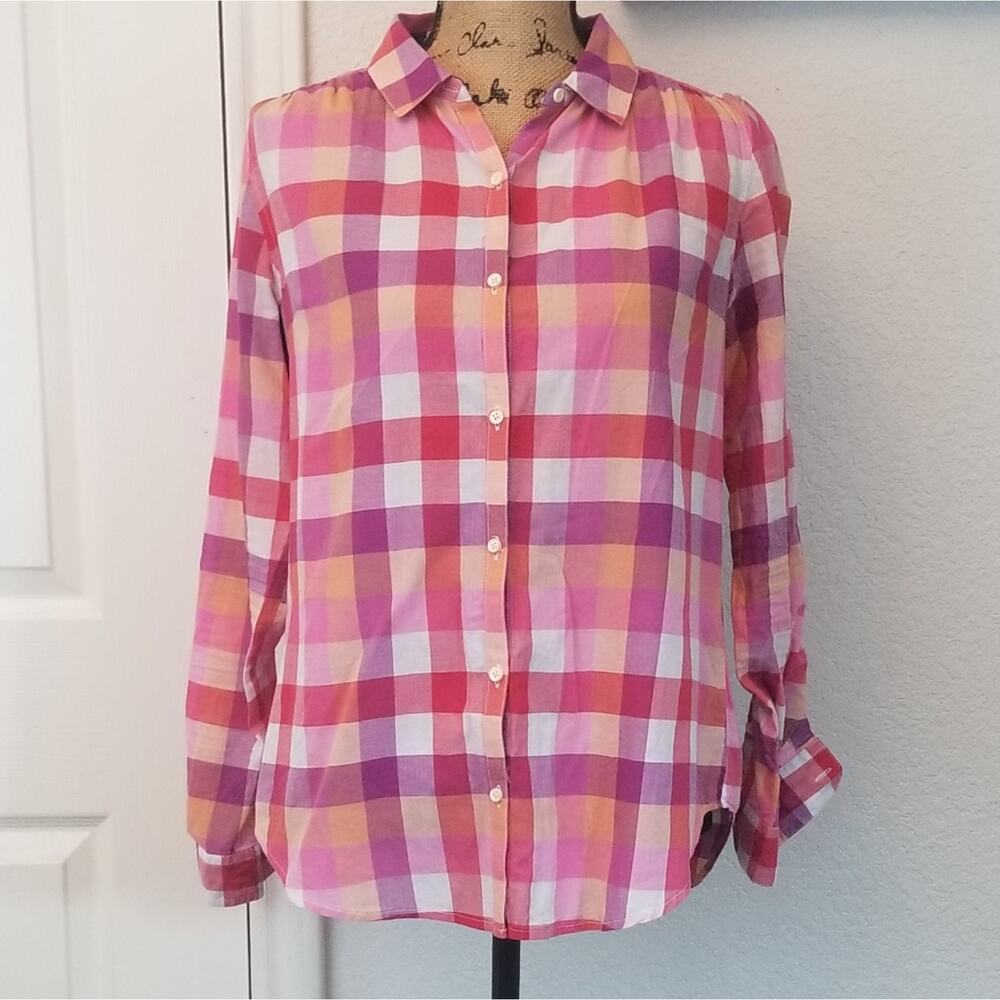 Isabella Sinclair Hibiscus Tea blouse sz S